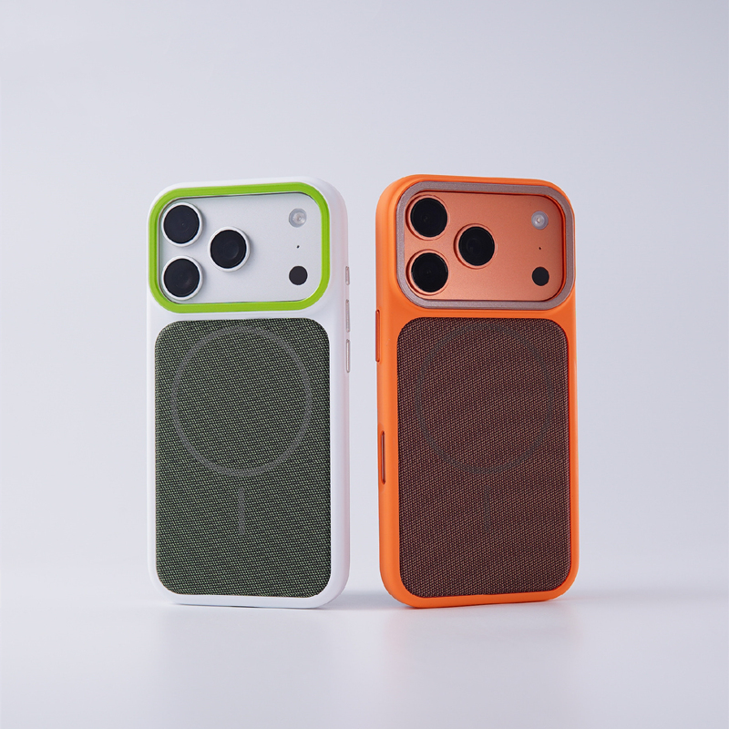 Tech Accessories Hard Case - เคสโทรศัพท์แม่เหล็กแบบแคนวาสทอเทคนิคพิเศษสำหรับ Magsafe สำหรับ iPhone 17 17Pro