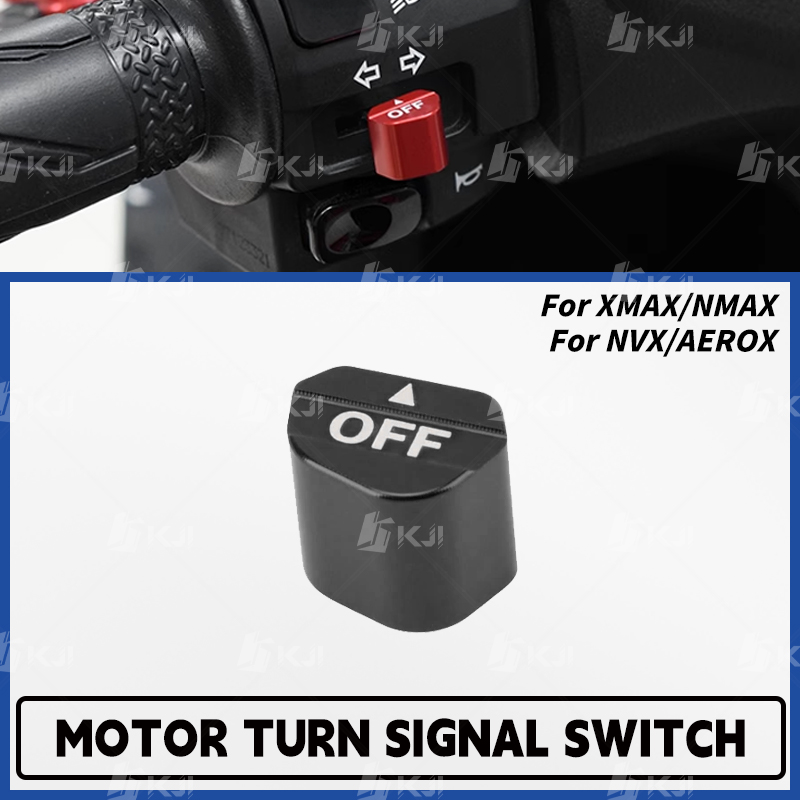 Xmax Tech Max Accessories - สําหรับ Yamaha XMAX/NMAX/NVX/AEROX 300/250/160/155/125/TECH MAX/TURBO/NEO ไฟเลี้ยวปุ่มสวิทช์ฝาครอบอุปกรณ์เสริม