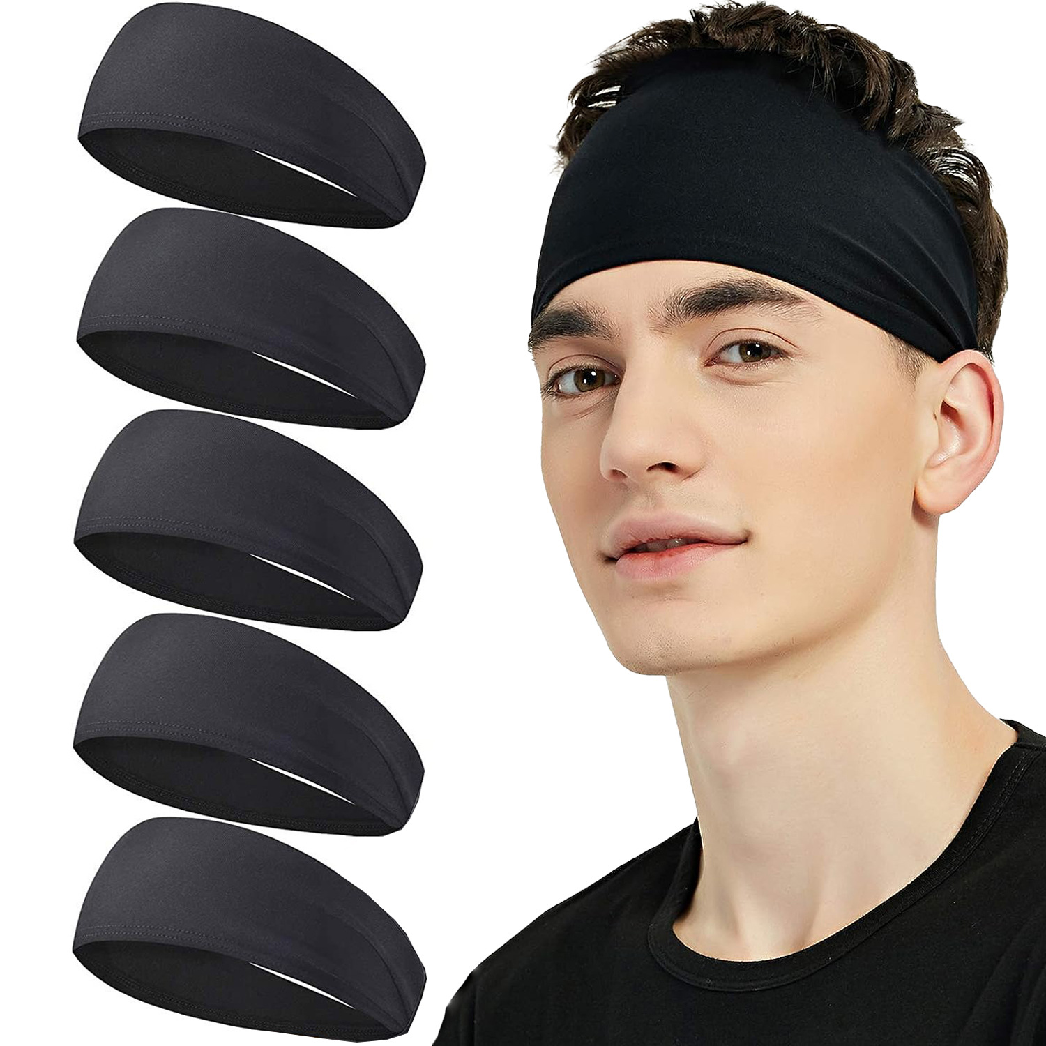 Tech Accessories For Men - Sweatband สําหรับผู้ชายผู้หญิงกีฬา Hairbands แถบคาดศีรษะโยคะแถบหัว Headwear Headwrap