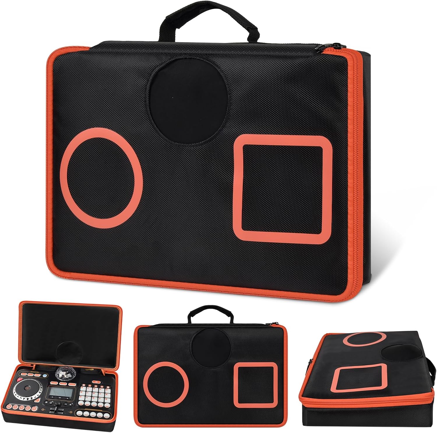 Vtech Accessories - เคสป้องกันสีส้มสำหรับวีเทค คิดิสตาร์/คิดิ ดีเจ มิกเซอร์,กระเป๋าเก็บของแบบพกพาสำหรับมิกเซอร์ของเล่นดนตรีสำหรับเด็กและอุปกรณ์เสริม (เคสออนล