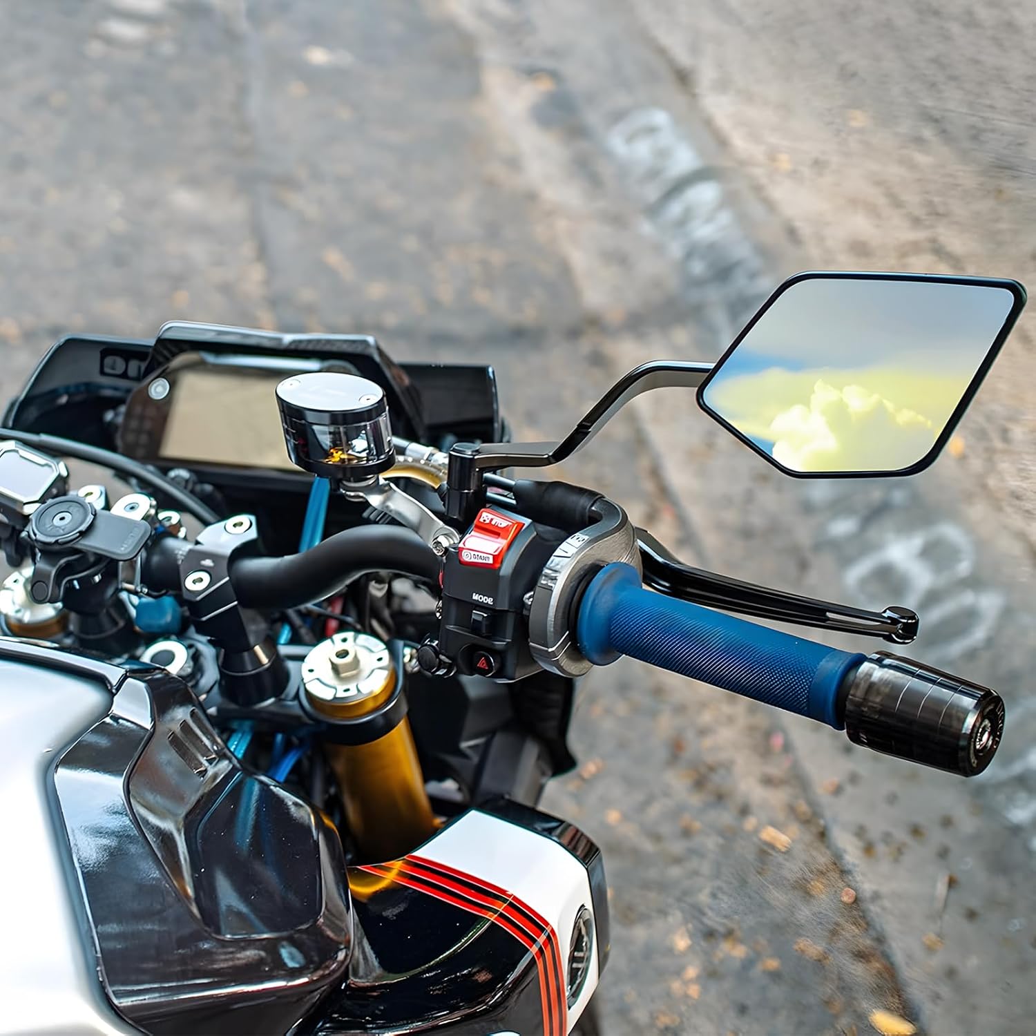 Xmax Tech Max Accessories - กระจกมองข้างมอเตอร์ไซค์ Stealth max ชุดกระจกปรับหมุนได้ สำหรับ HONDA