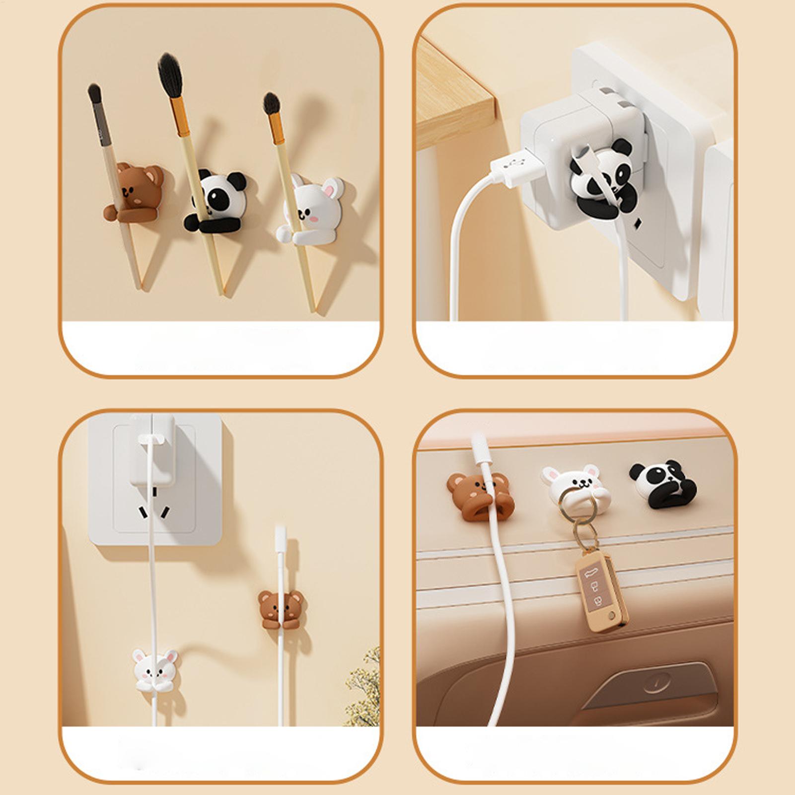 ที่เก็บสายเคเบิลแบบกาวรูปคาปิบ - Desk Cable Clip บทวิจารณ์และราคา