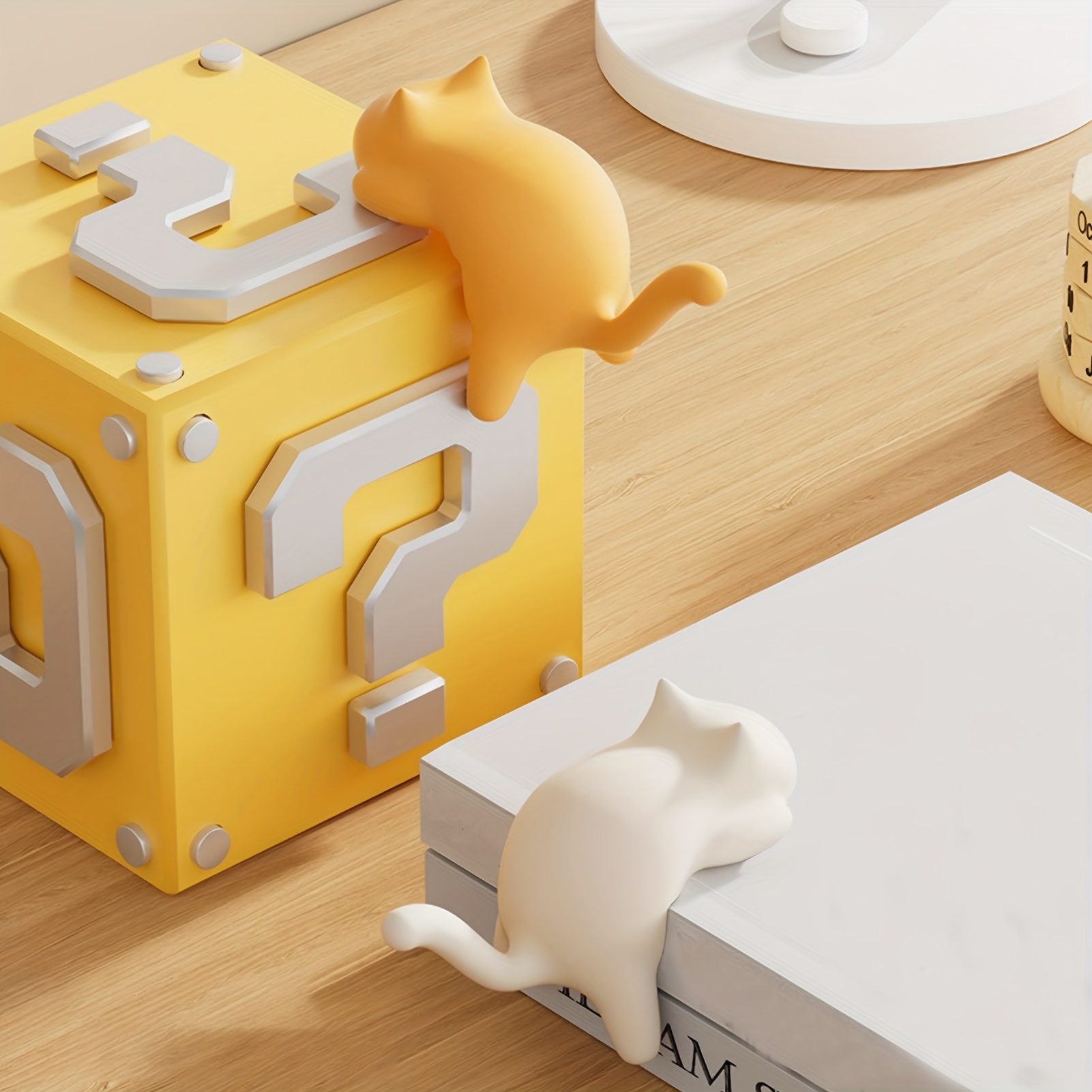 ตะขอแขวนโต๊ะรูปแมวหลากสี 1 ชิ้ - Desk Cable Clip บทวิจารณ์และราคา