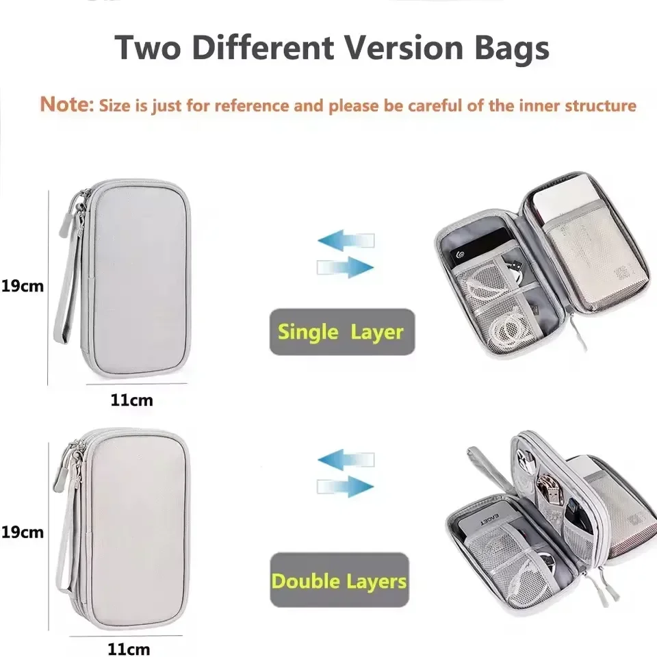 กระเป๋าใส่สายเคเบิลแบบพกพา กระ - Tech Accessories Organizer บทวิจารณ์และราคา