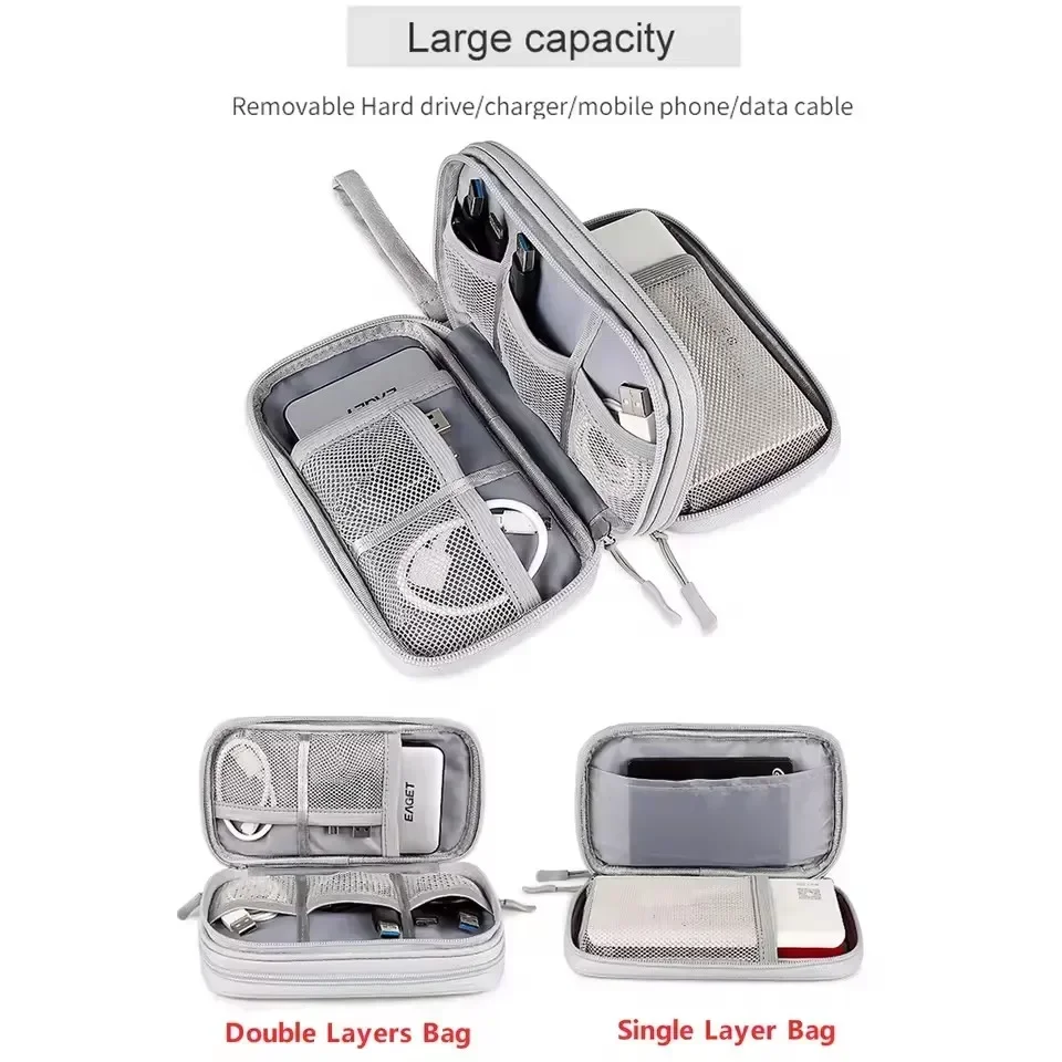 กระเป๋าใส่สายเคเบิลแบบพกพา กระ - Tech Accessories Organizer บทวิจารณ์และราคา