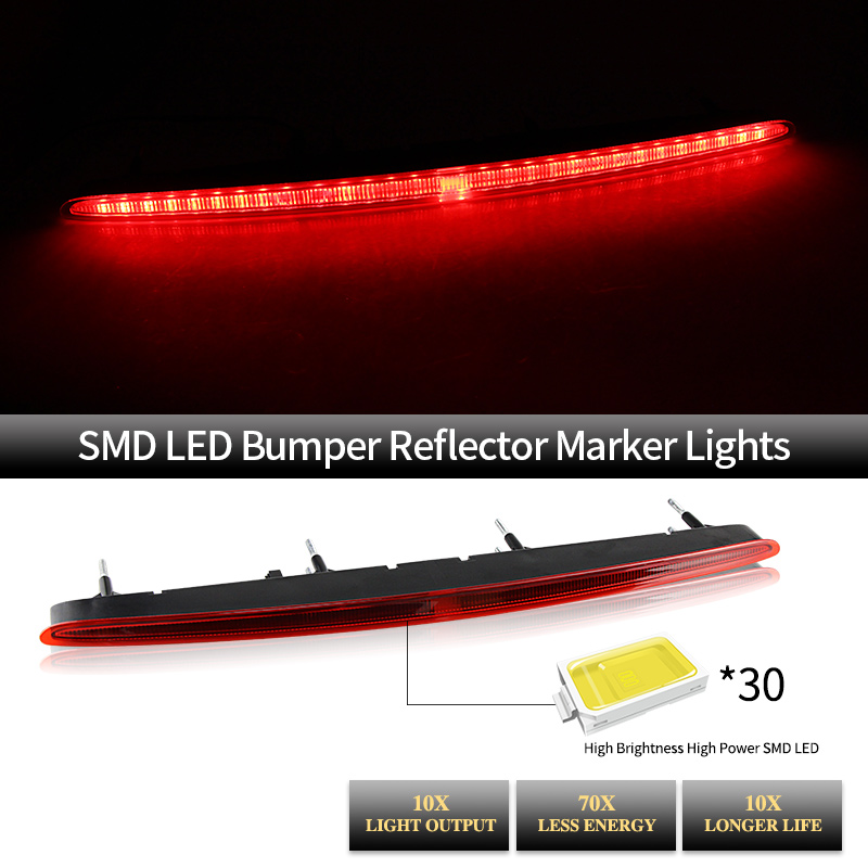 1PC LED ไฟเบรคดวงที่สามแบบติดต - Tech Computer Accessories บทวิจารณ์และราคา