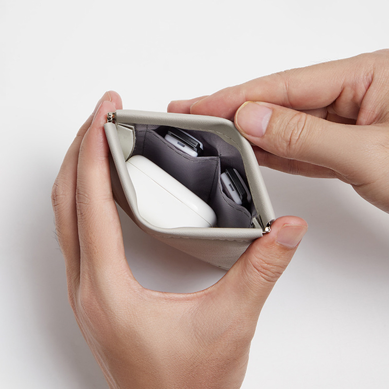 กระเป๋าเก็บของ PU หูฟังบลูทูธ  - Tech Accessories Organizer บทวิจารณ์และราคา
