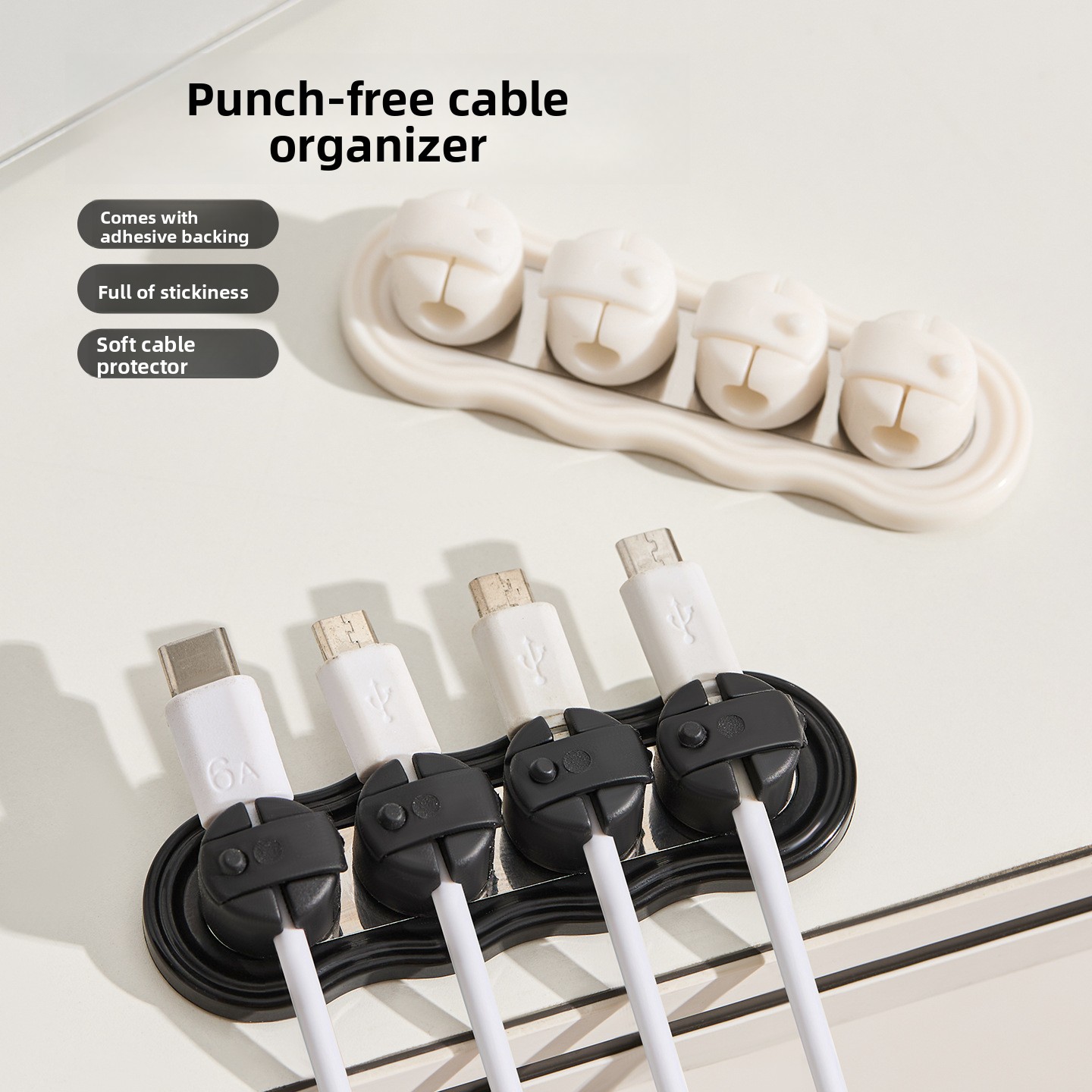 ที่เก็บสายเคเบิลแบบแม่เหล็กติด - Desk Cable Clip บทวิจารณ์และราคา