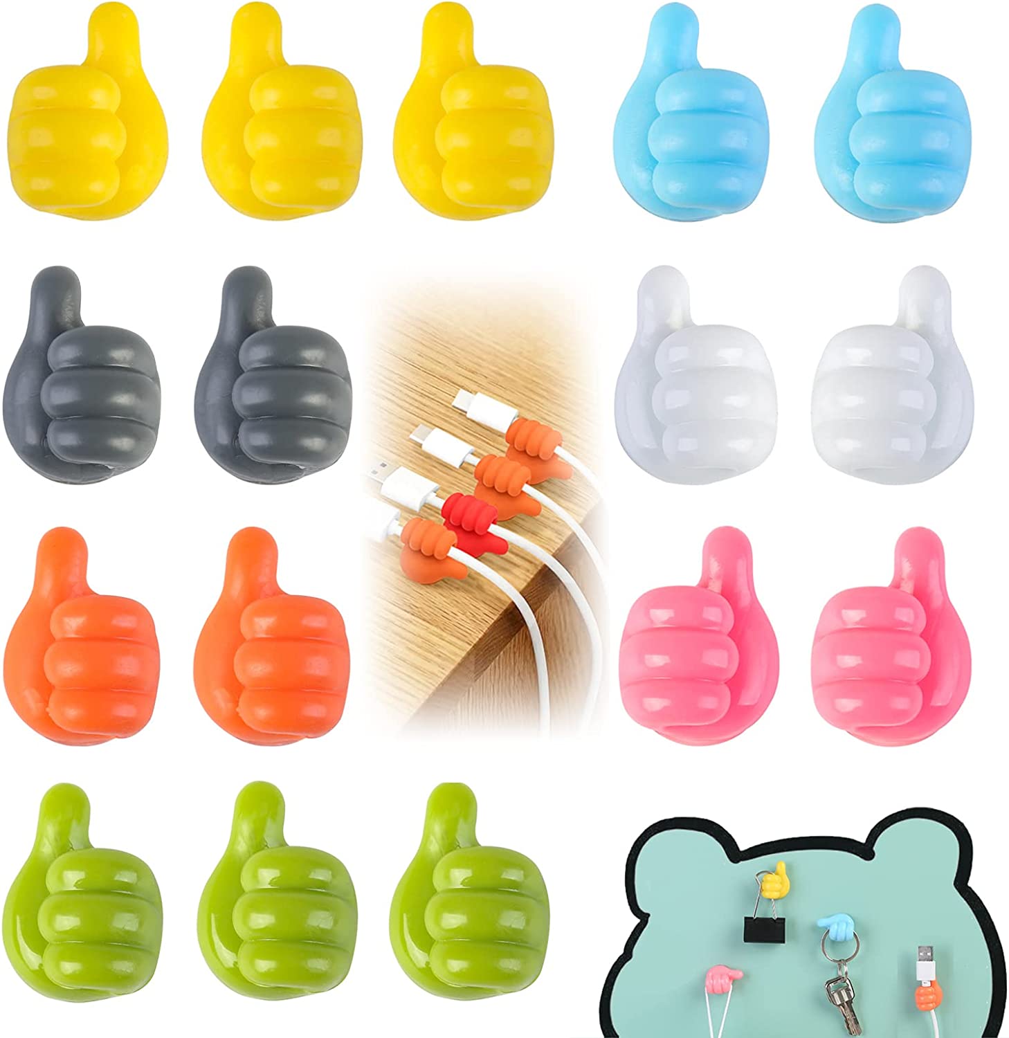 ที่เก็บสายเคเบิลแบบติดผนัง 1-1 - Desk Cable Clip บทวิจารณ์และราคา