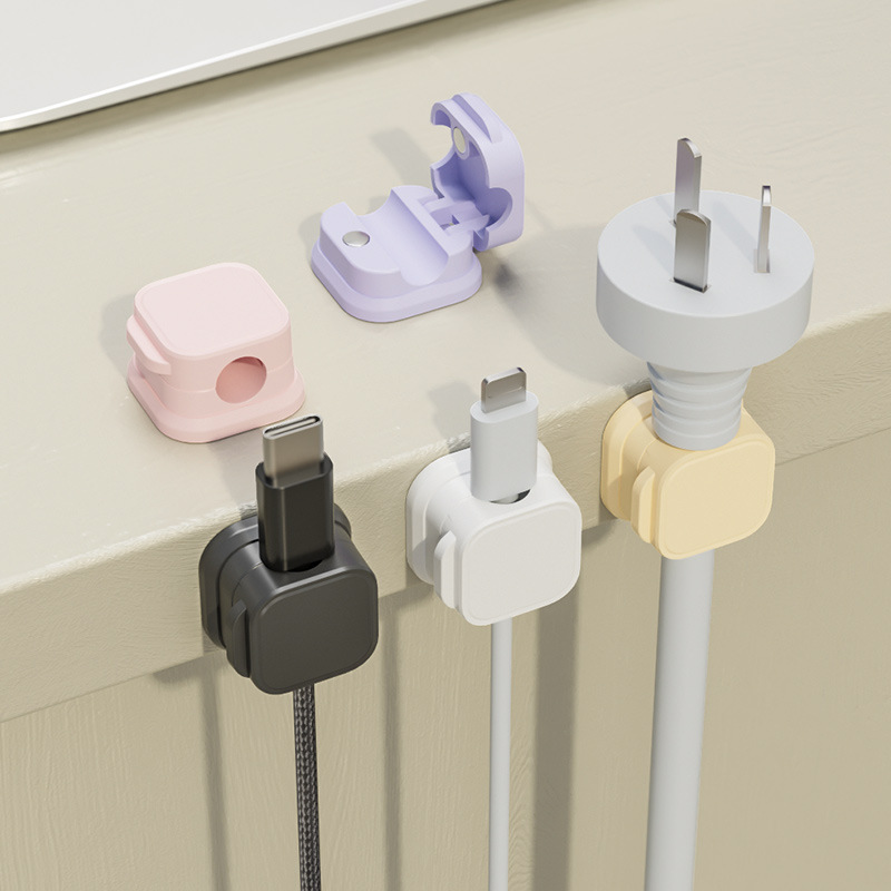 คลิปจัดสายแม่เหล็กหลากสีแบบติด - Desk Cable Clip บทวิจารณ์และราคา